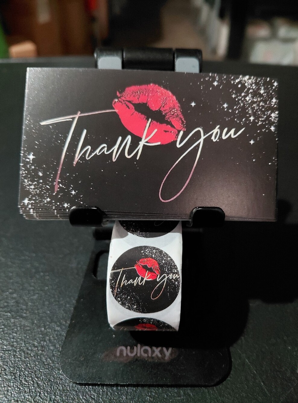 550ct. 50ct Thank You Cards 💋500ct Matching Stickers Bonus 3 Random Polymailers - Picture 6 of 6